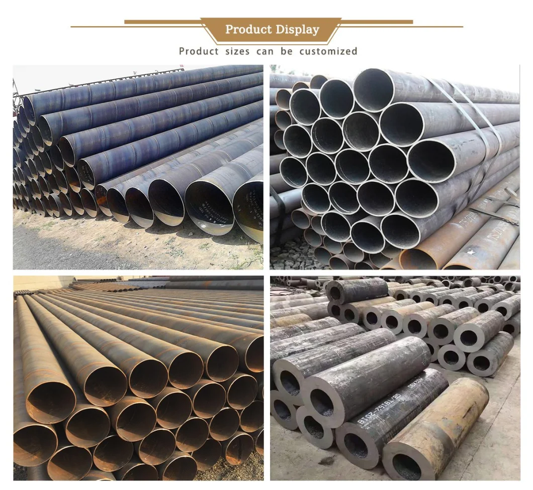 Carbon Steel Round Seamless API 5L X52 X60 ASTM A106b API5CT A333 Gr6 Uns06625 Alloy825 Stainless Galvanized Ms Iron Alloy Nikel Mild Smls Steel Tube Pipe